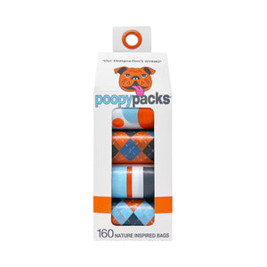 Metro Paws Ultra Degradable Poopy Pack Orange Designs (160 count)