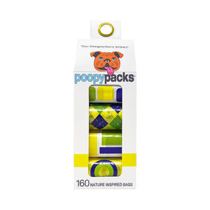 Metro Paws Ultra Degradable Poopy Pack Yellow Designs (160 count)