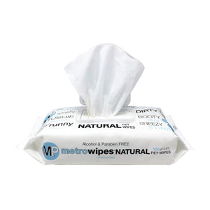 Metro Paws Pet Wipes Hypo-Allergenic Natural Unscented