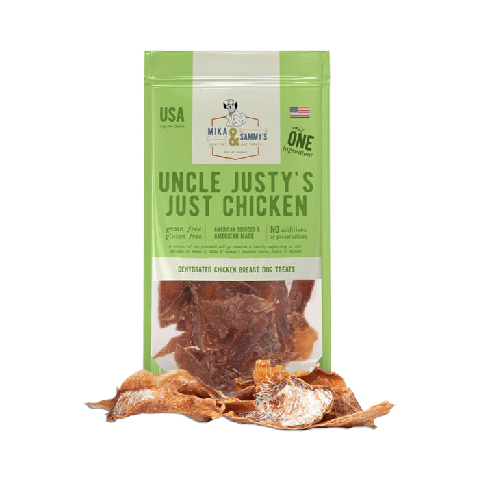 Mika & Sammy's Uncle Justy's Just Chicken Jerky 5oz