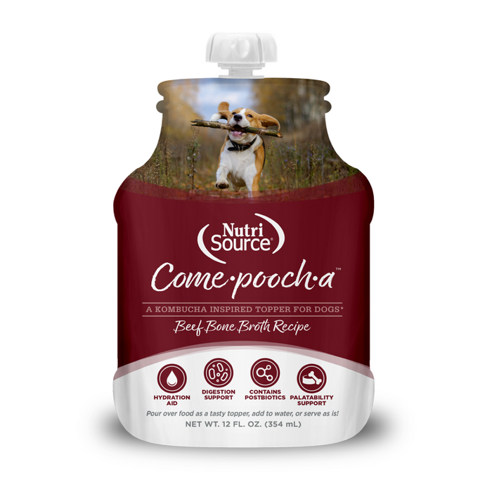 Nutrisource Come-Poocha Beef Broth Topper 12oz