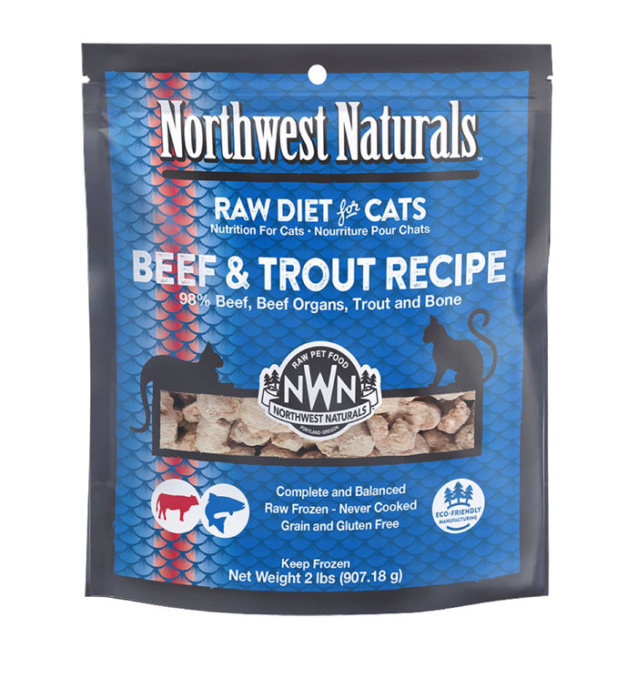 Northwest Naturals Cat Nibbles Beef & Trout Recipe 2lb