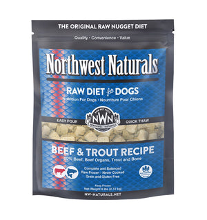Northwest Naturals Frozen Raw Beef & Trout Recipe