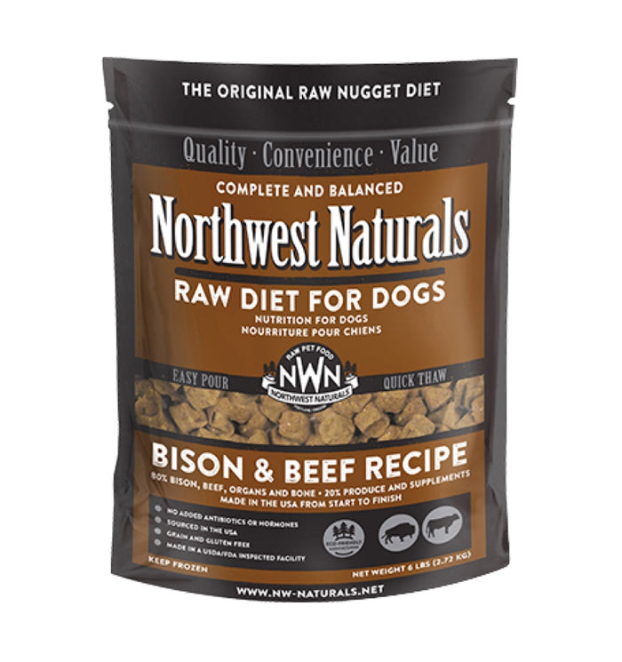 Northwest Naturals Frozen Raw Bison & Beef Recipe