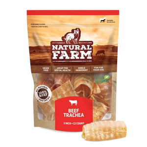 Natural Farm Beef Trachea 3" 12ct
