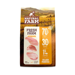 Natural Farm Poultry Recipe Chicken Turkey & Collagen Dry Dog Food
