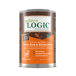 Nature's Logic Canine Duck & Salmon Feast Canned Dog Food