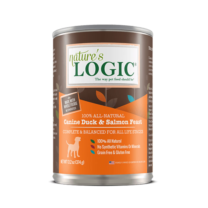 Nature's Logic Canine Duck & Salmon Feast Canned Dog Food