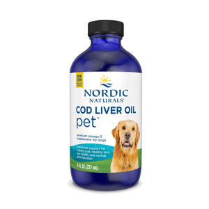 Nordic Naturals Cod Liver Oil Liquid Skin & Coat Supplement