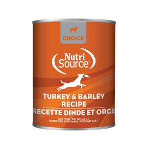 Nutrisource Choice Turkey & Barley Entrée Canned Dog Food