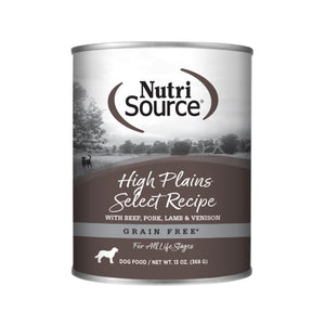 Nutrisource Grain-Free High Plains Select Canned Dog Food