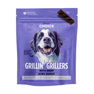 Nutrisource Grillin' Grillers Beef Dog Treats 32oz