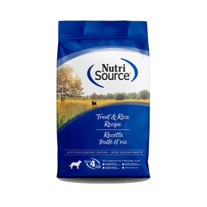 Nutrisource Trout & Rice Recipe Dry Dog Food 26lb