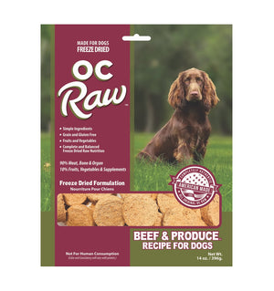 OC Raw Beef & Produce Freeze-Dried Raw Sliders 14oz