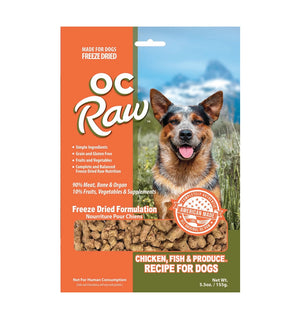 OC Raw Chicken Fish & Produce Freeze-Dried Raw Meaty Rox (Bite-Size) 20oz