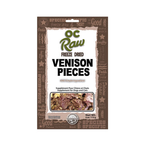 OC Raw Freeze-Dried Venison Treat 4oz