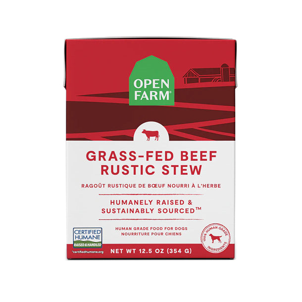 Open Farm Grass-Fed Beef Rustic Stew Wet Dog Food