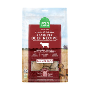 Open Farm Grass-fed Beef Freeze Dried Raw Patties 17.5oz