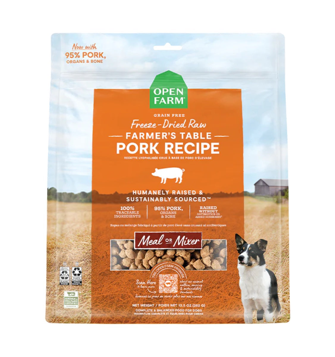 Open Farm FreezeDried Pork Recipe Dog Food Furly's Pet Supply