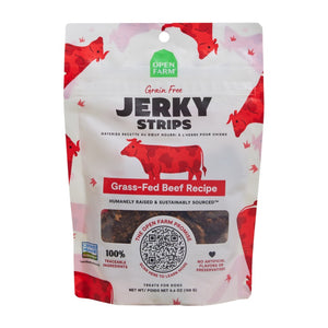 Open Farm Grain-Free Grass-Fed Beef Jerky Strips 5.6oz