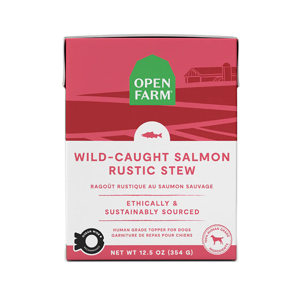 Open Farm Wild-Caught Salmon Rustic Stew Wet Dog Food