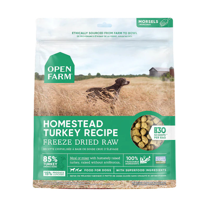 Open Farm Homestead Turkey Freeze Dried Raw Recipe