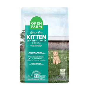 Open Farm Chicken & Turkey Grain-Free Kitten Dry Food 4lb