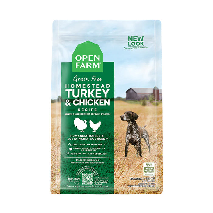 Open Farm Homestead Turkey  & Chicken Grain Free Dog Food