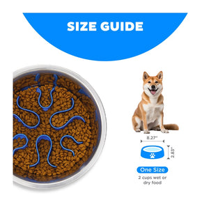 Outward Hound Fun Feeder Stainless Steel Slow Feeder Bowl