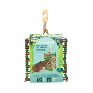 Oxbow Enriched Life Apple Stick Hay Feeder