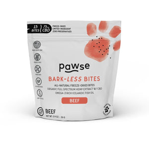 Pawse Bark-less Bites Beef Treats 1oz