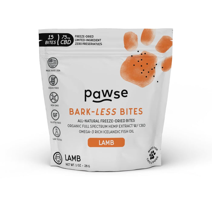 Pawse Bark-less Bites Lamb Treats 1oz