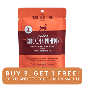 Portland Pet Luke's Chicken & Pumpkin Cat Meal Pouch 2.6oz