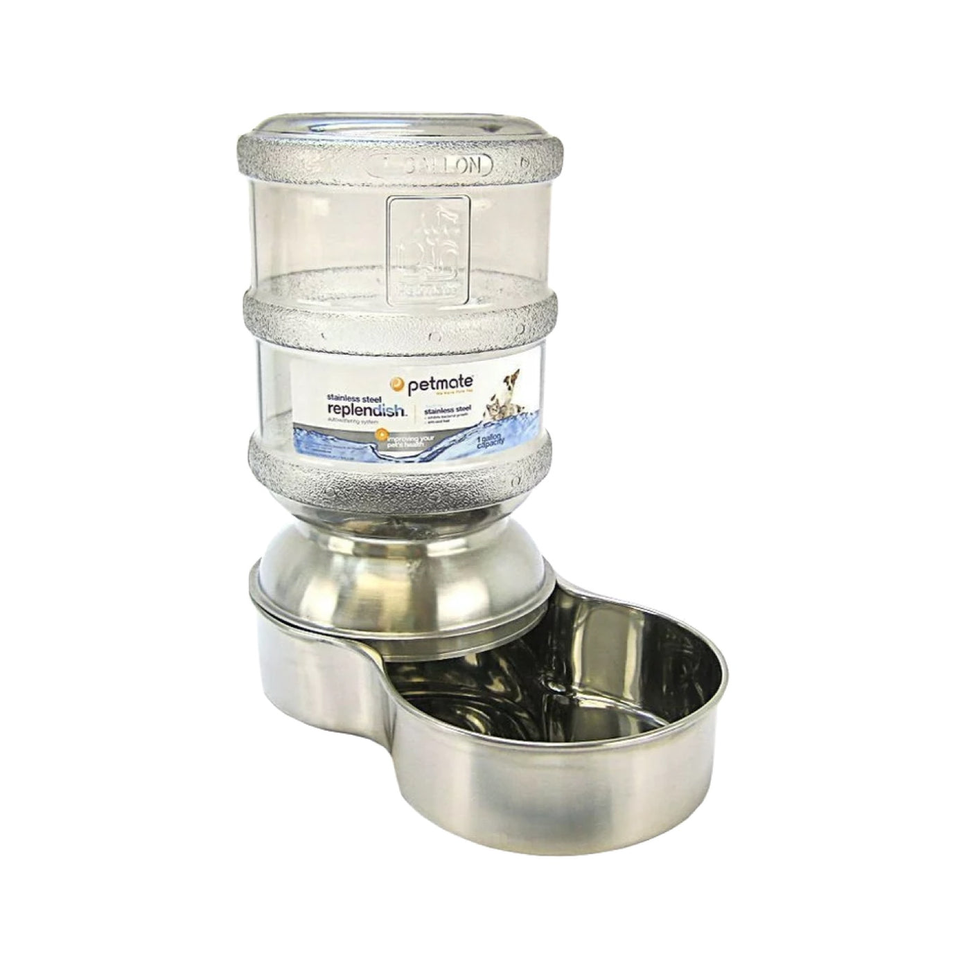 Petmate Replendish Stainless Steel Waterer – Furly's Pet Supply