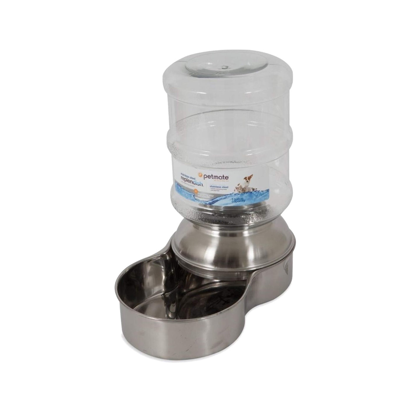 Petmate Replendish Stainless Steel Waterer – Furly's Pet Supply