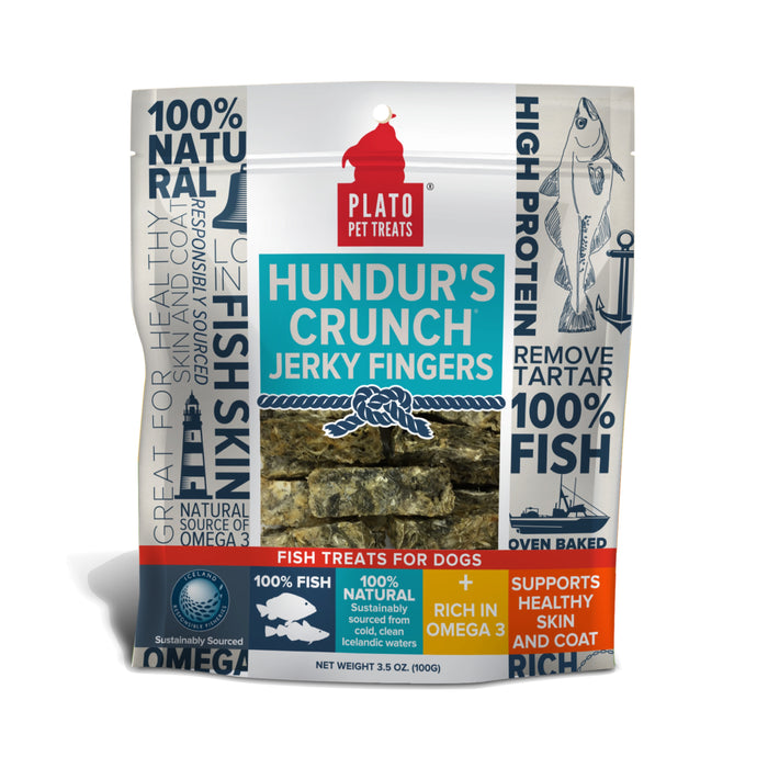 Plato Hundur's Crunch Jerky Fingers Cod Skin 3.5oz