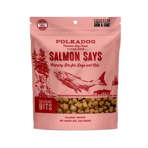 Polka Dog Salmon Says Treats (Bits) 8oz
