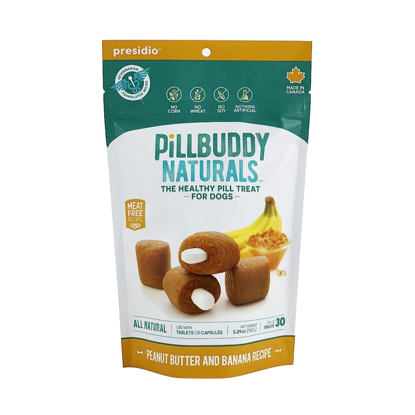 Pill Buddy Pill Pockets Peanut Butter Banana 5.29oz 30ct Furly s Pet Supply