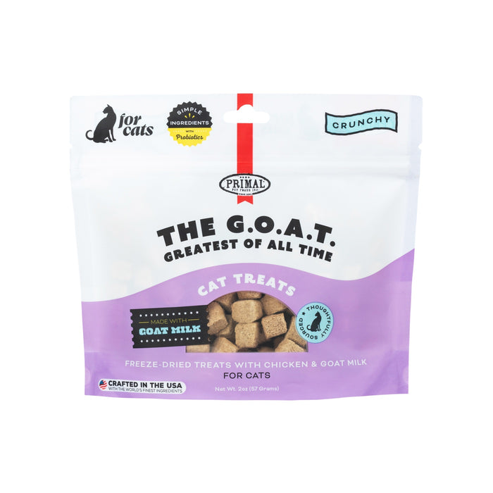 Primal Cat Freeze-Dried Chicken & Goat Milk Treats 2oz