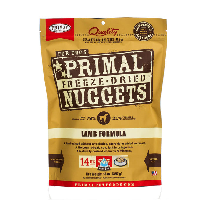 Primal Lamb Formula Freeze Dried Nuggets 14oz