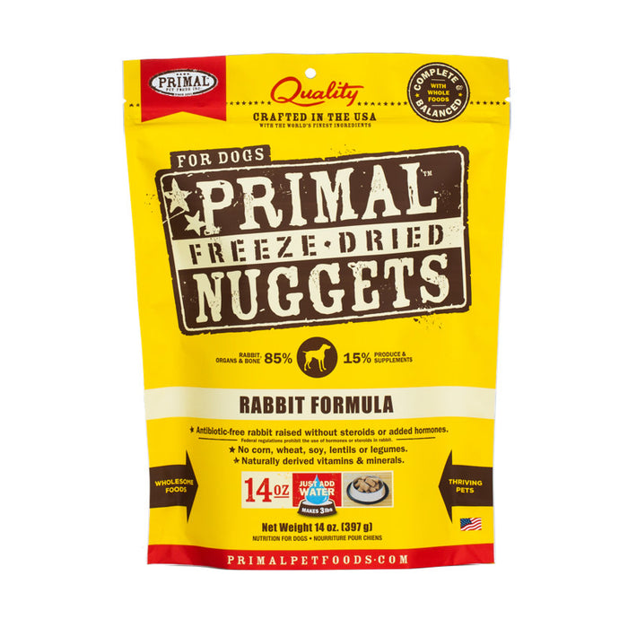 Primal Rabbit Formula Freeze Dried Nuggets 14oz