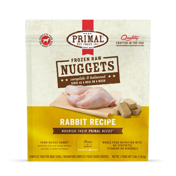Primal Frozen Raw Rabbit Dog Food