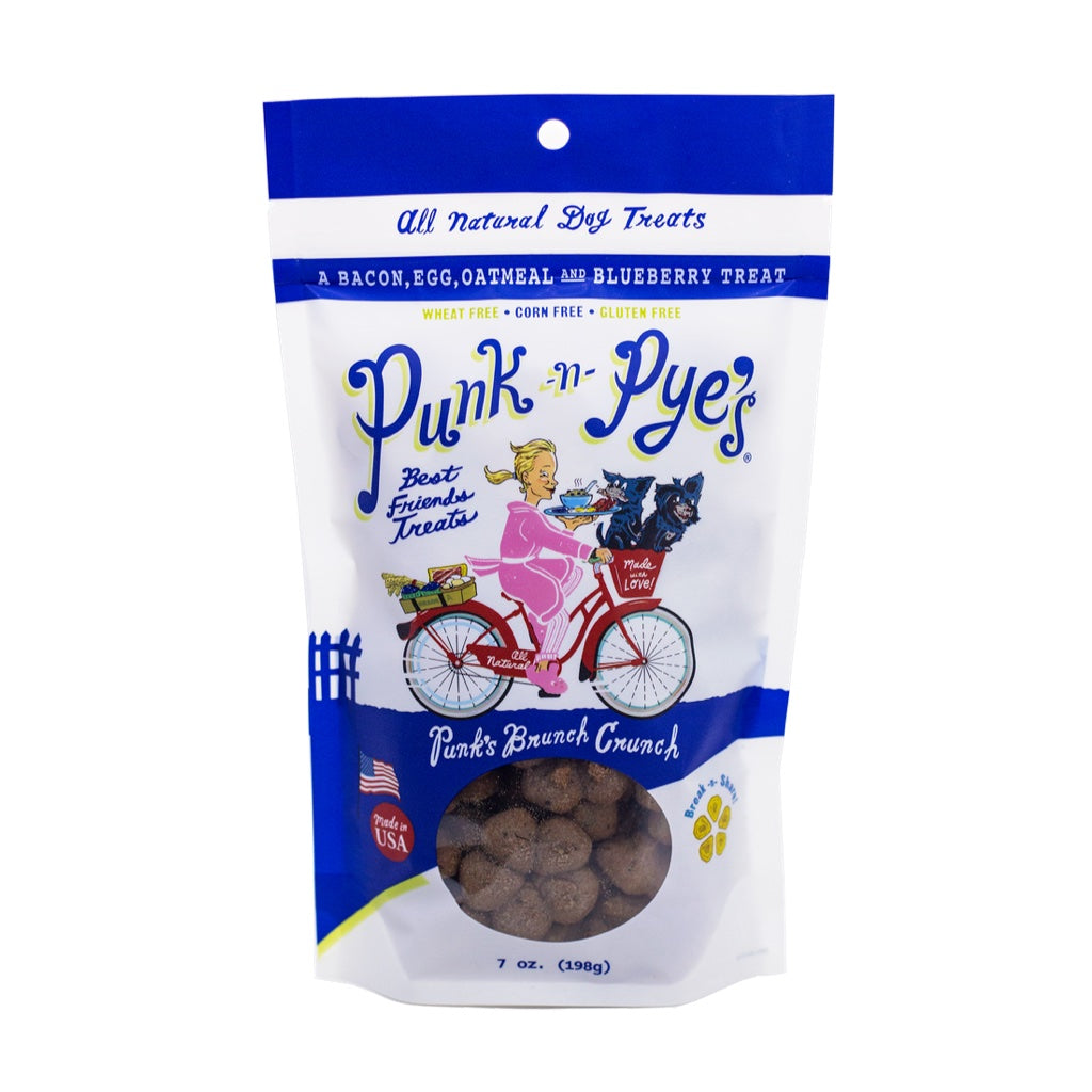 Punk-n-Pyes Punks Brunch Crunch Dog Treats 7oz – Furly's Pet Supply