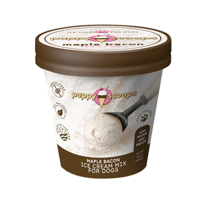 Puppy Scoops Ice Cream Mix Maple Bacon Pint 4.65oz