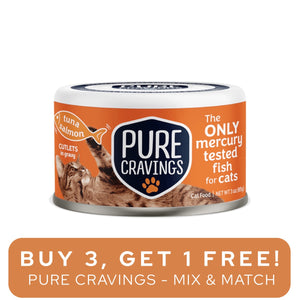 Pure Cravings Wild Tuna & Salmon Cutlets in Gravy 3oz