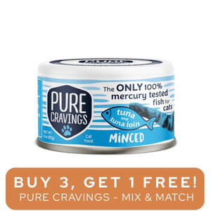 Pure Cravings Minced Tuna & Tuna Loin Can 3oz