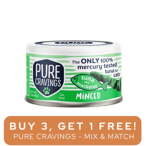 Pure Cravings Minced Tuna & Mackerel Can 3oz
