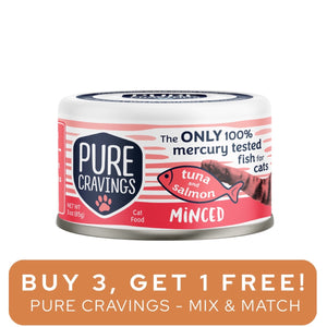 Pure Cravings Minced Tuna & Salmon Can 3oz