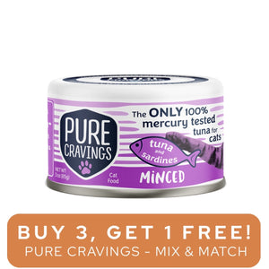 Pure Cravings Minced Tuna & Sardines Can 3oz