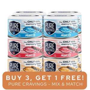 Pure Cravings Minced Tuna Variety Pack 3oz (12ct)